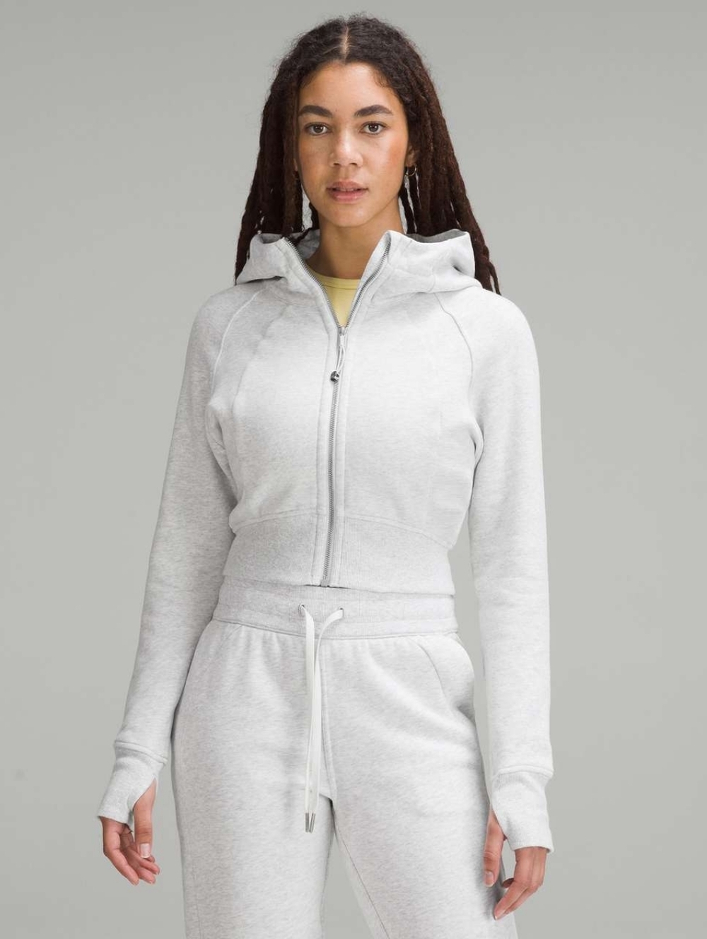 NWOT Lululemon Scuba Full-Zip Cropped Hoodie SZ 8